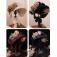 Hoshibako Works Oil Painting Rose Handmade Flower Crown and Brooch Set(Reservation/Full Payment Without Shipping)